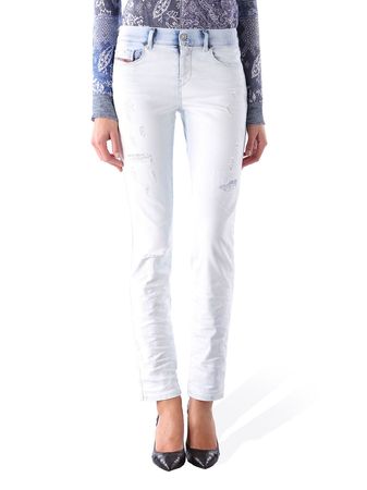 Diesel Sandy 0674A Stretch Damen Jeans Hose Slim Straight