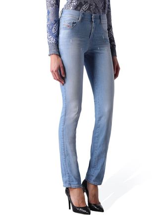 Diesel Sandy 0673F Stretch Damen Jeans Hose Slim Straight