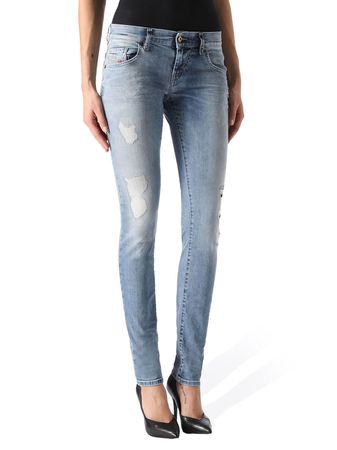 Diesel  Damen Jeans Hose Grupee 0851Y Slim Skinny