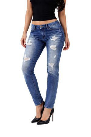 Diesel Rizzo 0848I Destroyed Damen Jeans Hose Slim Straight