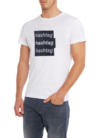 Diesel T-HASH MAGLIETTA Herren T-Shirt Rundhals Kurzarm