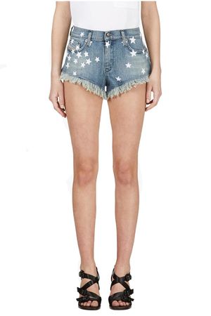 Diesel DE-Frahima Calzoncini 0828W Damen Jeans Shorts