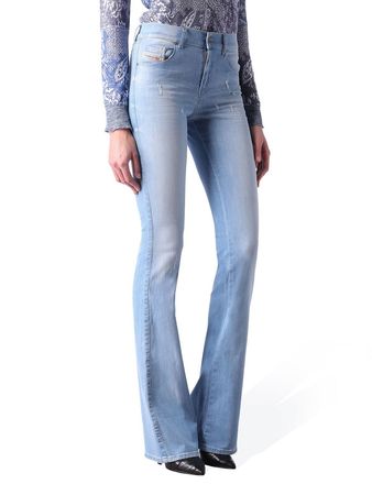 Diesel Sandy-B 0673F Stretch Damen Jeans Hose Slim Bootcut