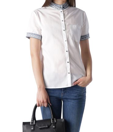 Diesel C-LEVI-A CAMICIA Damen Bluse Weiß