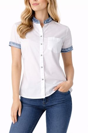 Diesel C-LEVI-A CAMICIA Damen Bluse Weiß