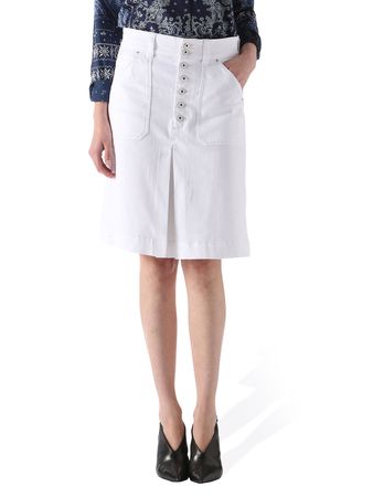 Diesel DE-EIKA GONNA Damen Jeansrock Rock Weiß