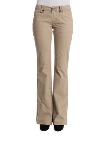 Diesel P-RONI PANTALONI Damen Hose Bootcut Beige