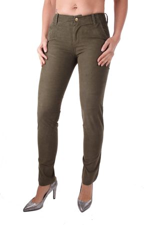 Diesel P-DETTA-A PANTALONI Damen Cord Hose Olivgrün