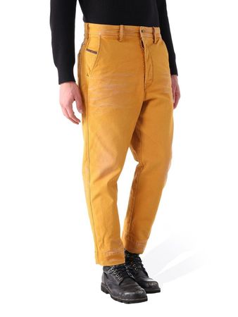 Diesel l Carrot-Chino M 0848Q Herren Herren Hose Chino Jeans Gelb