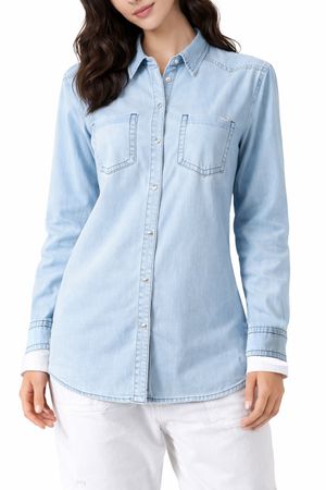 Diesel C-LUT-A CAMICIA Damen Bluse Jeanshemd Denim