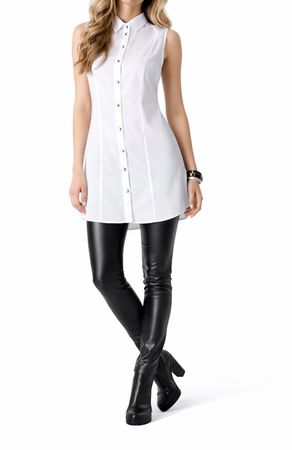 Diesel C-ZORA CAMICIA Damen Longbluse Weiß