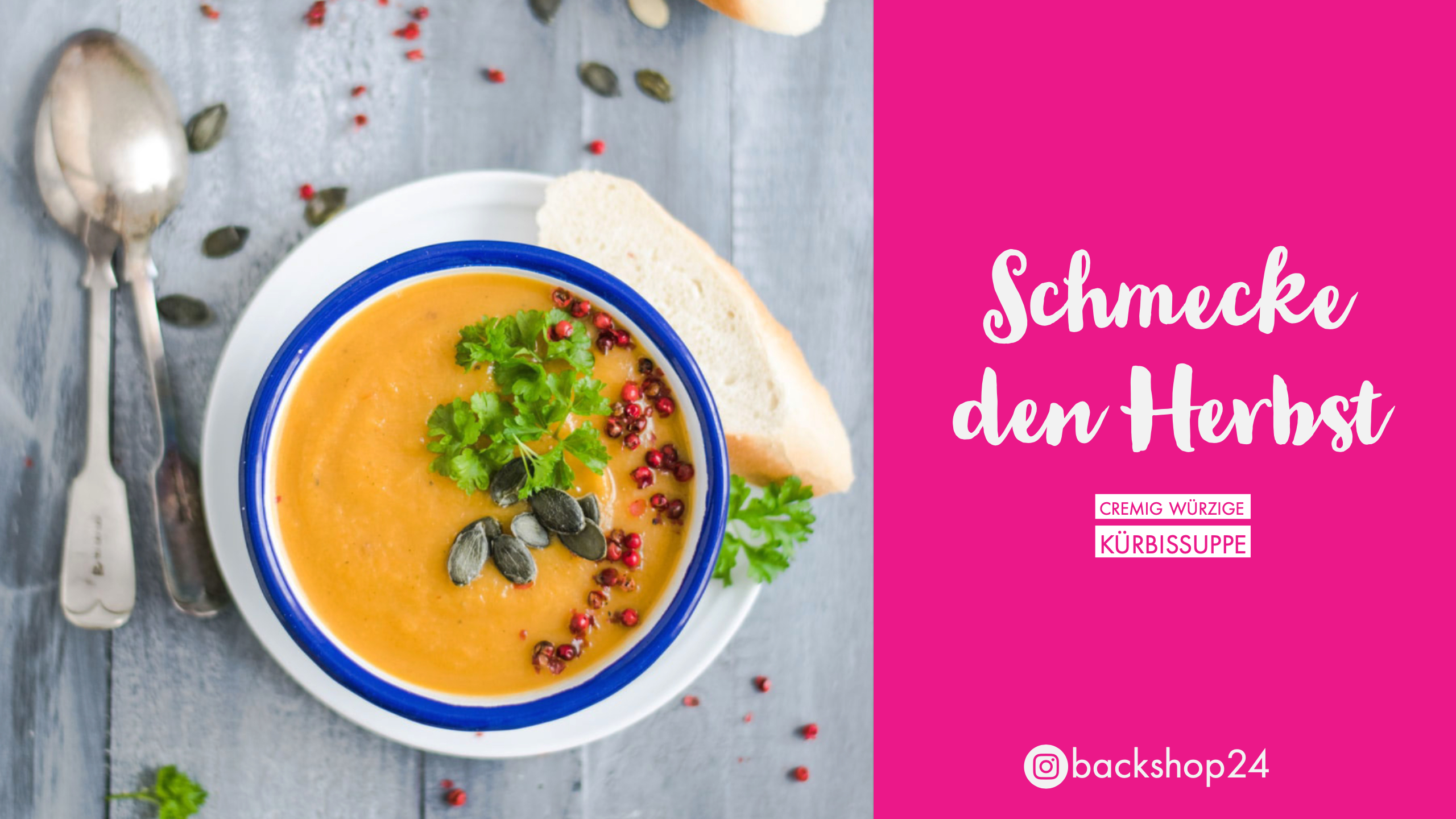 Schmecke den Herbst: cremig würzige Kürbissuppe