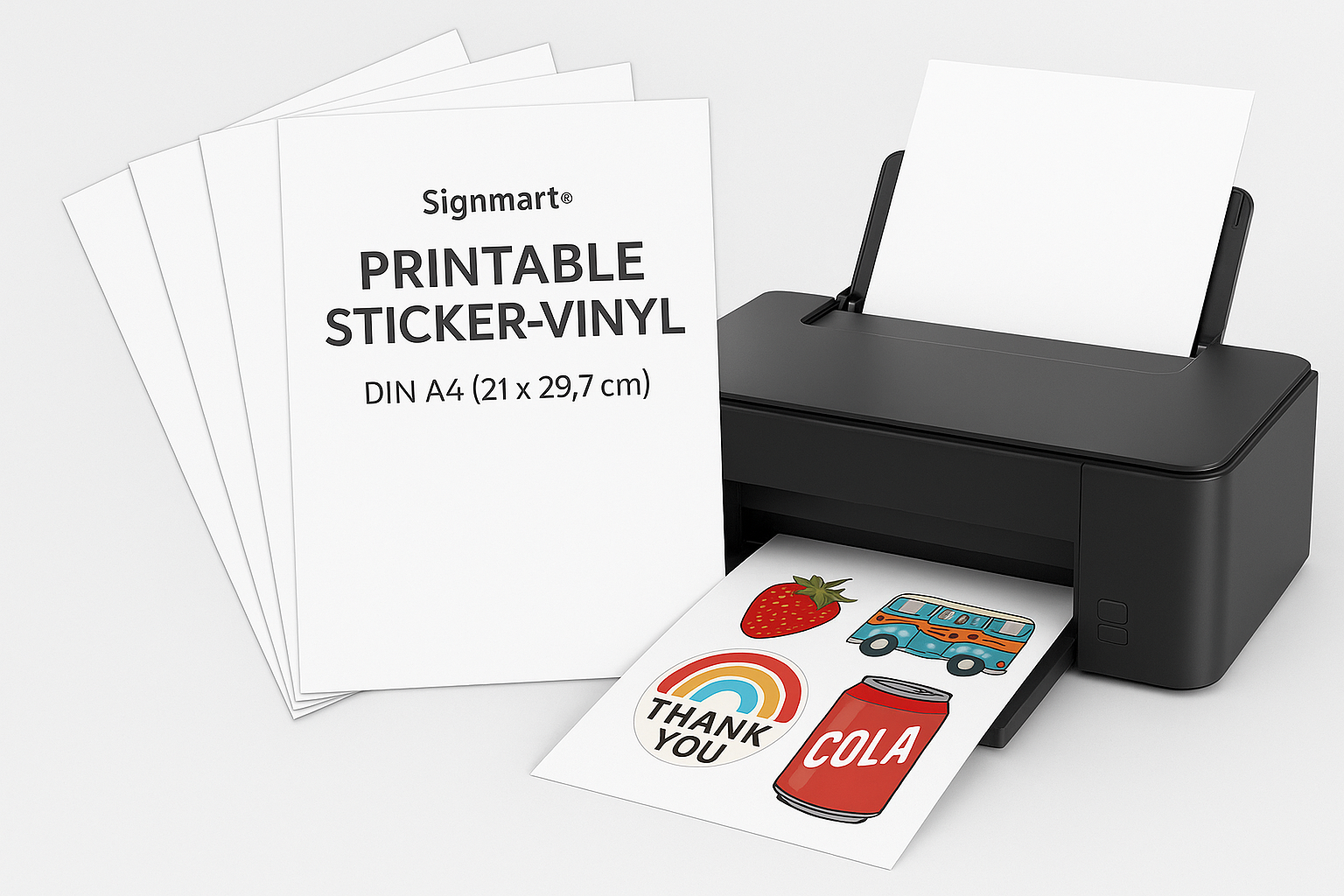 Signmart® Sticker-Vinyl bedruckbar - 10-Pack | Kreativplotter Webshop