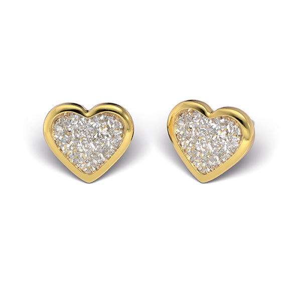 Erster-Ohrring-Gesundheits-Ohrstecker-Medizinische-Ohrringe-Herz