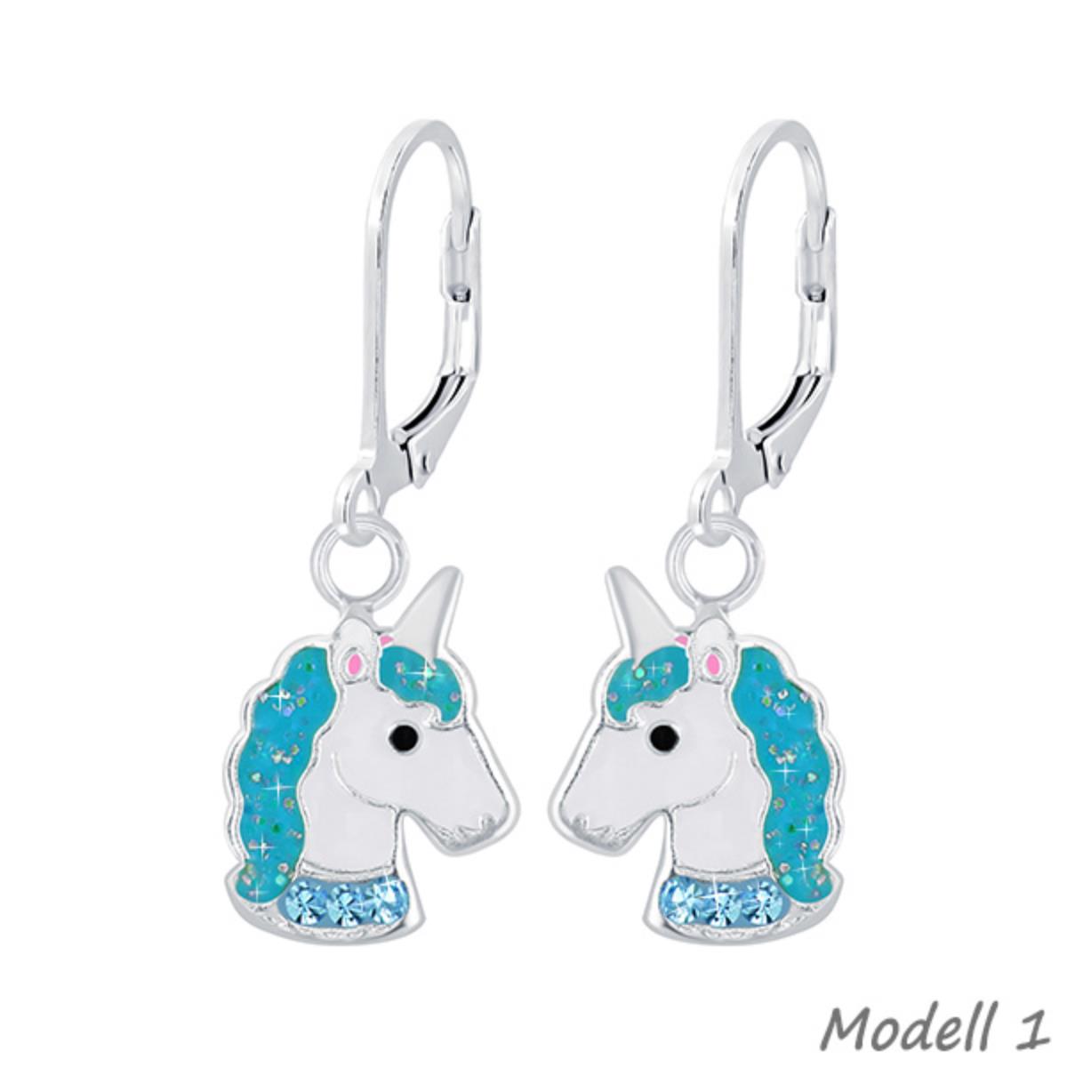 Handgemachte Einhorn Ohrringe - Verspielter Schmuck - Regenbogen Design Aus Berlin