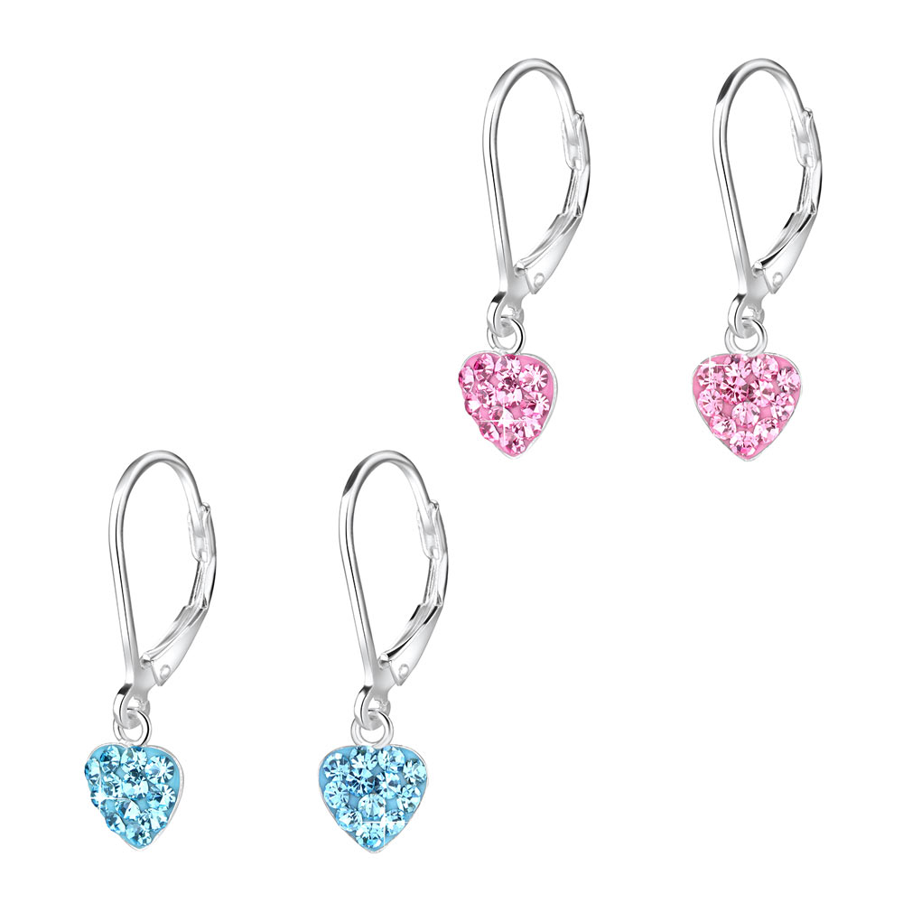 TseenYi Strass Herz Quaste Ohrringe Silber Kristall Lange Tasse Ohrringe Voll Pave Strass Herz Ohrringe Cz Fransen Tropfen Ohrringe Hochzeit Partei Schmuck Für Frauen Und Mädchen