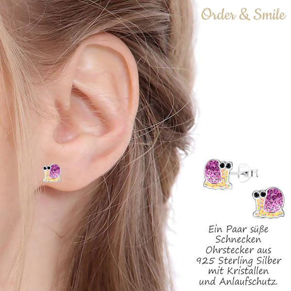 Goldene Hufeisen Ohrstecker-Set 3 Paar Set Mädchen Ohrstecker Einhorn Eule Kinder Ohrringe 925 Silber 6 Tlg Inkl Etui Mit Emaille S0o210mp