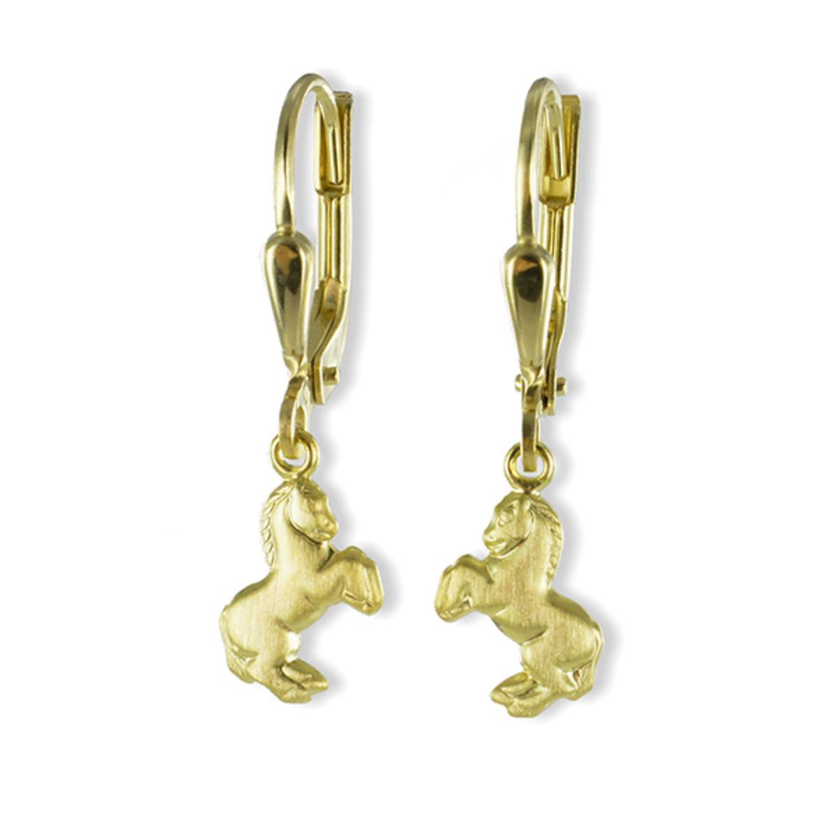 Pferd Ohrringe: Gold 333 Kinder Ohrhänger Schmuck günstig online