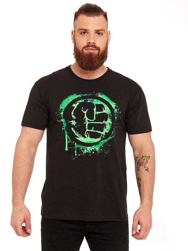 Nastrovje Potsdam The Hulk Punch Herren T-Shirt schwarz NH