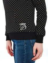 Pussy Deluxe Dots Shawl Damen Schalkragenpullover schwarz