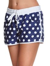 Pussy Deluxe Big Dots Girl Boardshorts blue allover