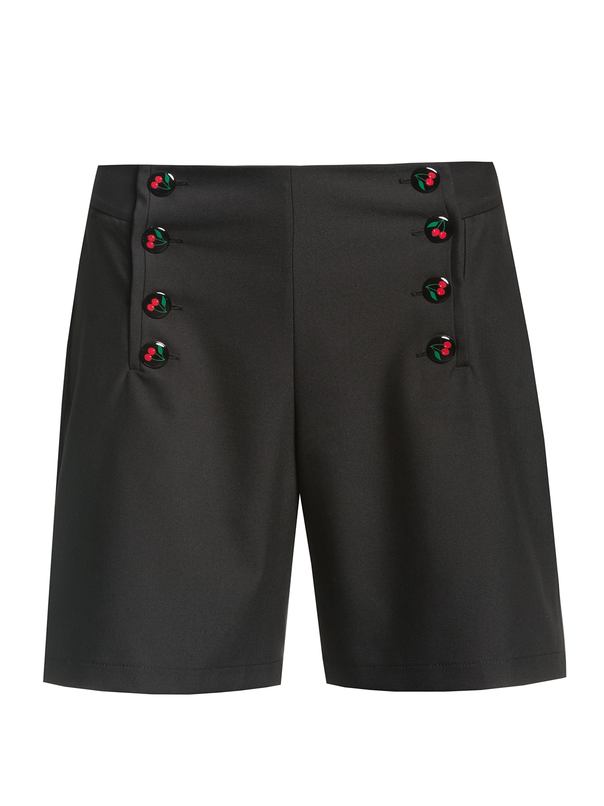 Pussy Deluxe Cherries Damen Shorts schwarz