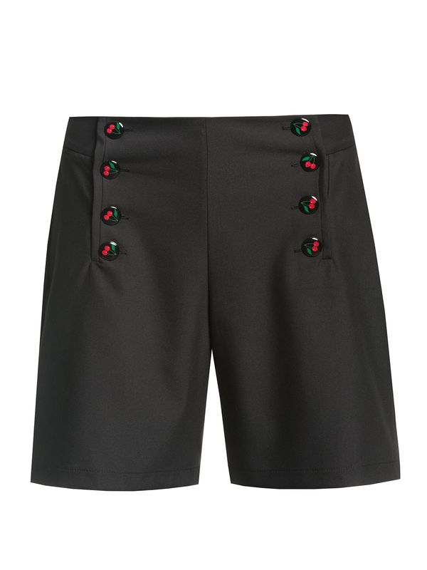 Nastrovje Potsdam Pussy Deluxe Cherries Damen Shorts schwarz