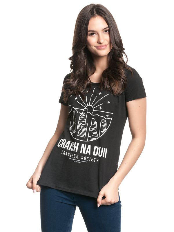 Nastrovje Potsdam Outlander Damen T-Shirt schwarz