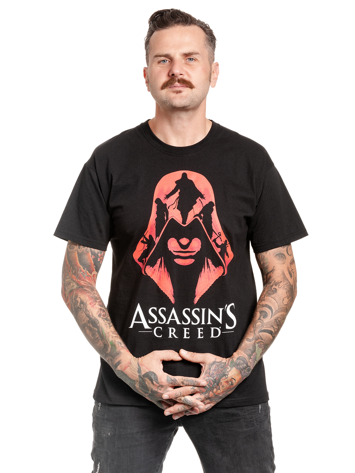 Assassins Creed Red Coat Herren T-Shirt schwarz