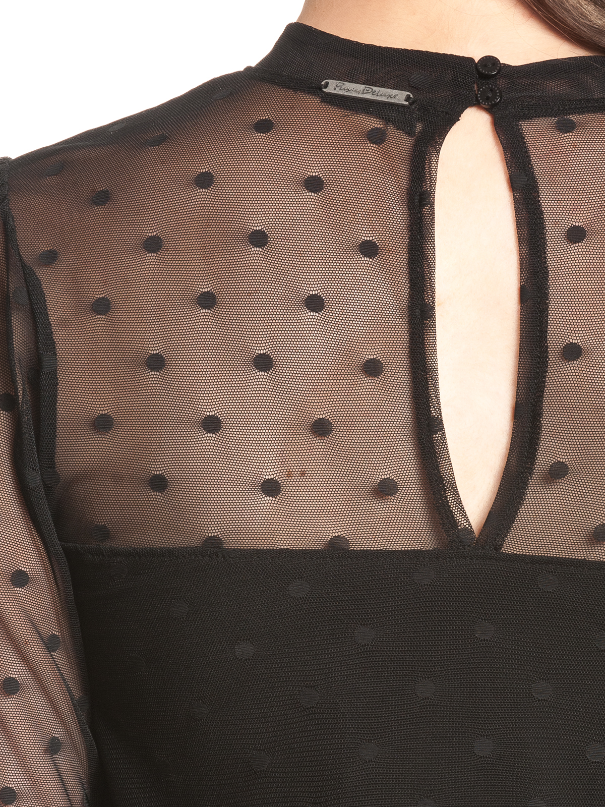 Pussy Deluxe Black Dots Dress female black