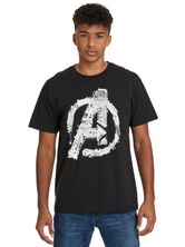 The Avengers Avengers Logo Herren T Shirt schwarz NAPO Shop der offizielle Nastrovje Potsdam Shop