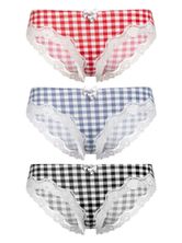 Pussy Deluxe Plaid 3er Set Panties female multicoloured