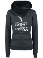 Harry Potter Leviosa Damen Schalkragenpullover grau/schwarz
