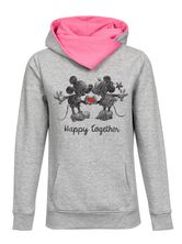 Disney Happy Together Shawl Hoodie female grey melange/pink