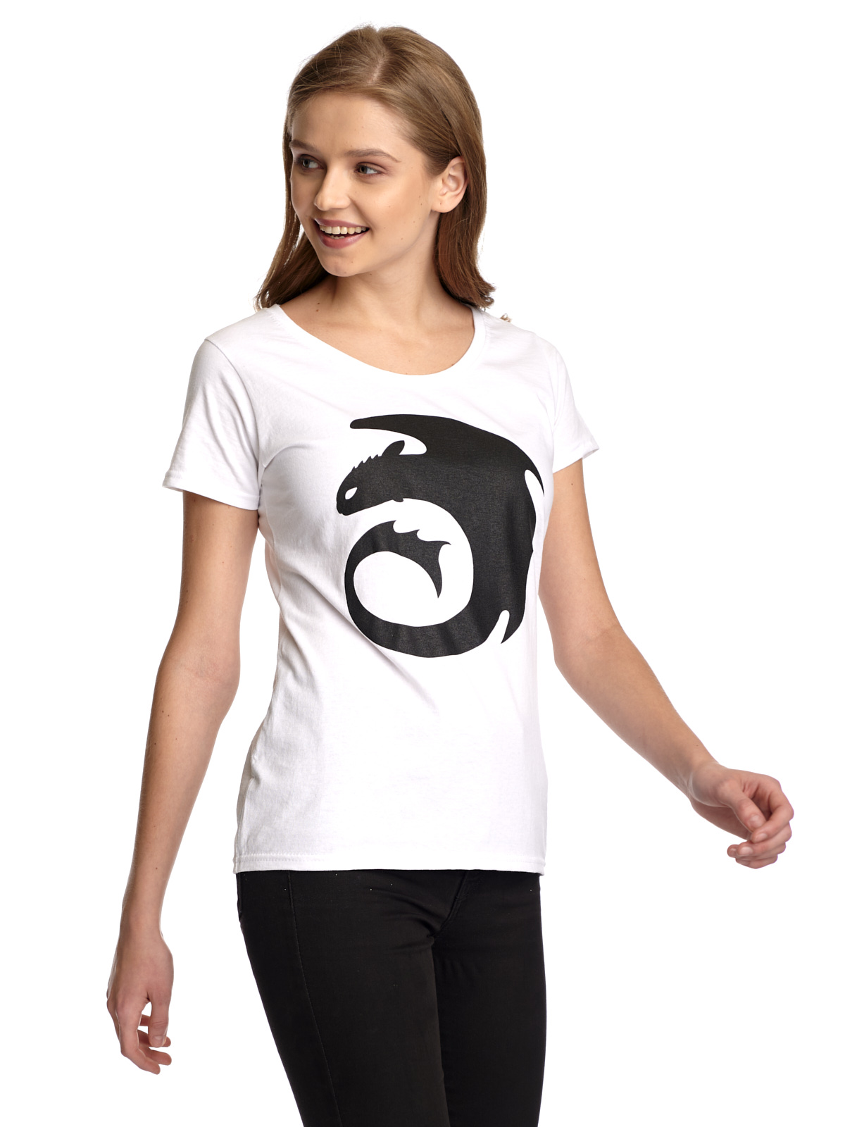 Dragons, Drachenzähmen leicht gemacht Symbol der | Shop T-Shirt Damen - offizielle Potsdam weiss NAPO Shop Nastrovje