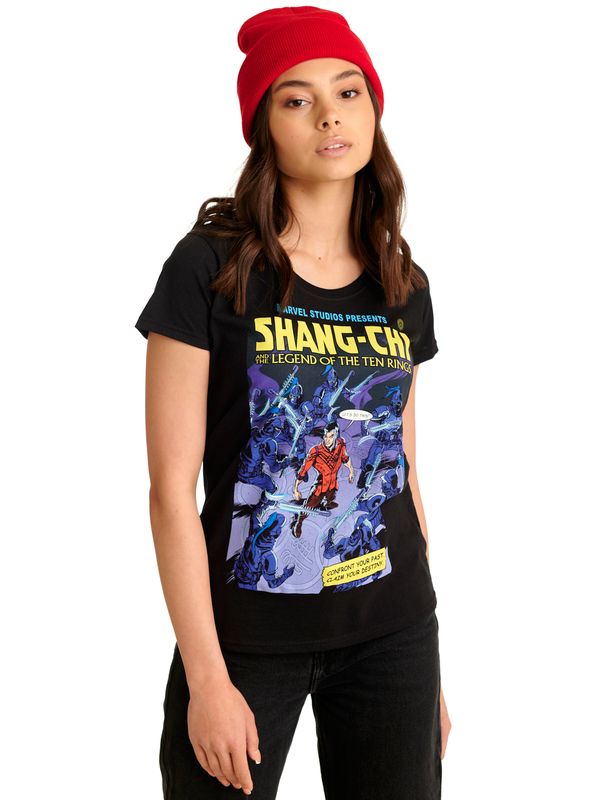 Nastrovje Potsdam Shang-Chi Comic T-Shirt Damen T-Shirt schwarz