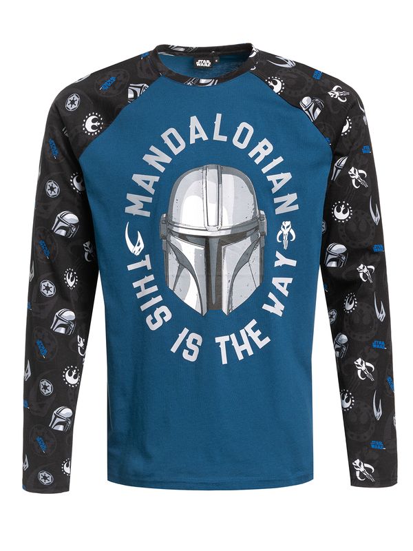 Nastrovje Potsdam The Mandalorian The Way Herren Langarmshirt schwarz/blau