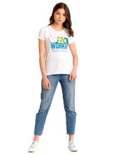 Minions Workin' From Home T-Shirt female white