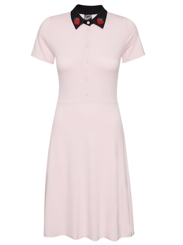 Nastrovje Potsdam Pussy Deluxe Cat Sweet Berry Damen A-Linien-Kleid lightpink