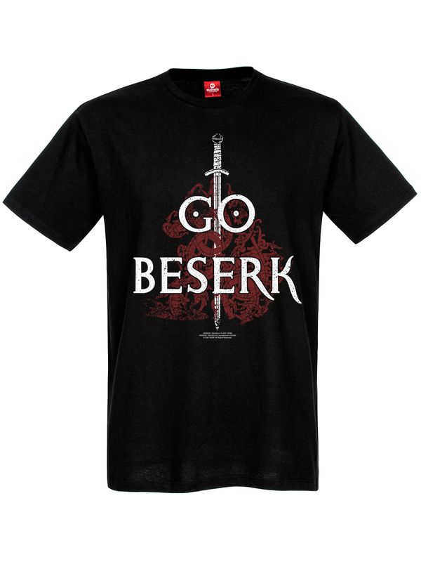 Nastrovje Potsdam Vikings Valhalla Go Beserk Herren T-Shirt schwarz