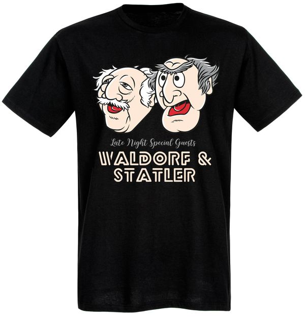 Nastrovje Potsdam The Muppets Late Night Waldorf & Statler Herren T-Shirt schwarz