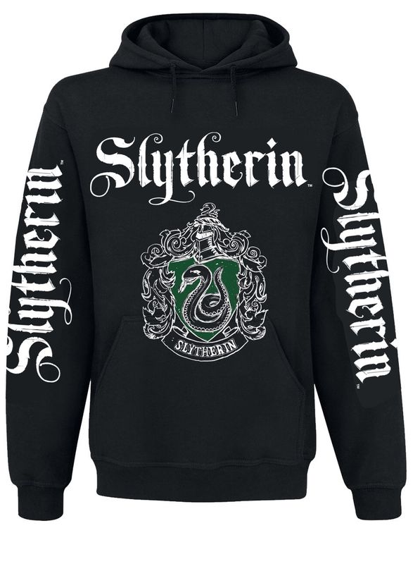 Nastrovje Potsdam Harry Potter Slytherin Glow In The Dark Herren Kapuzensweatshirt schwarz