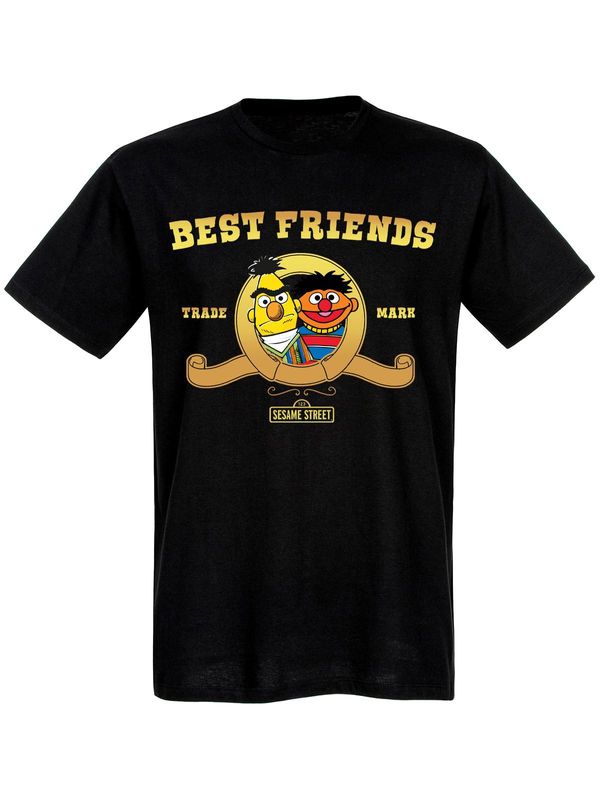 Nastrovje Potsdam Sesamstrasse Ernie & Bert Best Friends Herren T-Shirt schwarz