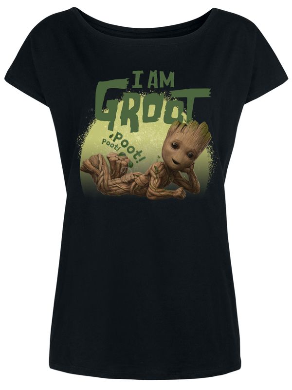 Nastrovje Potsdam Guardians of the Galaxy Poot! Poot! Damen Loose-Shirt schwarz