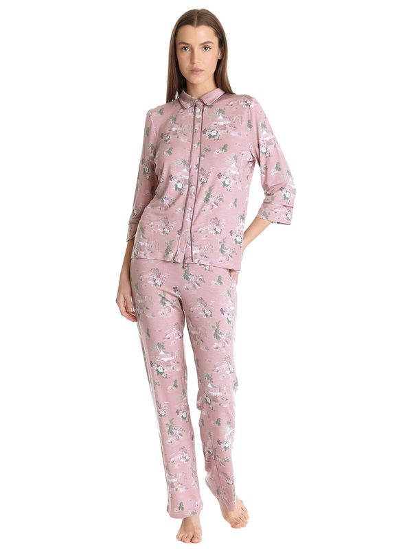 Nastrovje Potsdam Vive Maria Chinese Teahouse Damen Pyjama lightpink allover