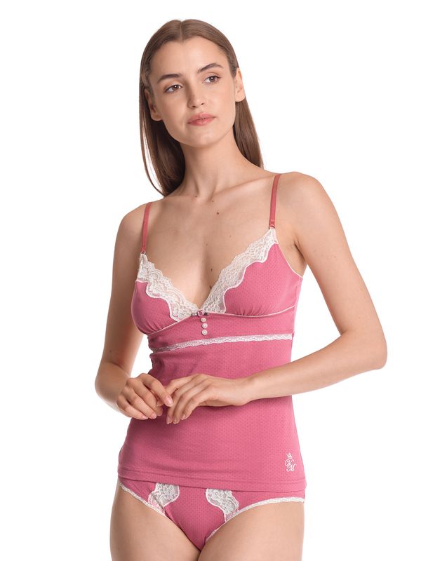 Nastrovje Potsdam Vive Maria Pink Princess Damen Wäscheset: Top mit Panty pink