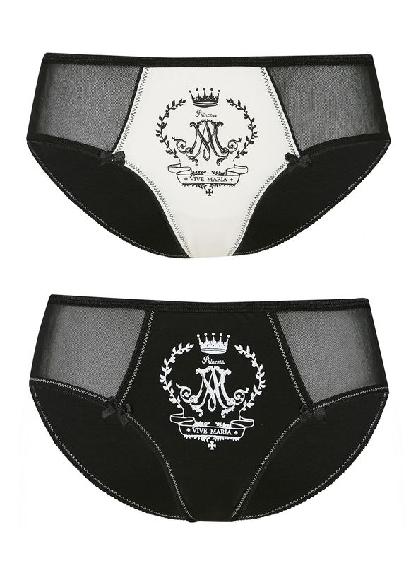 Nastrovje Potsdam Vive Maria Like A Princess Damen Panty-Set creme/schwarz