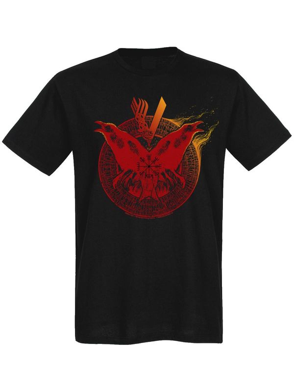 Nastrovje Potsdam Vikings Flames Herren T-Shirt schwarz