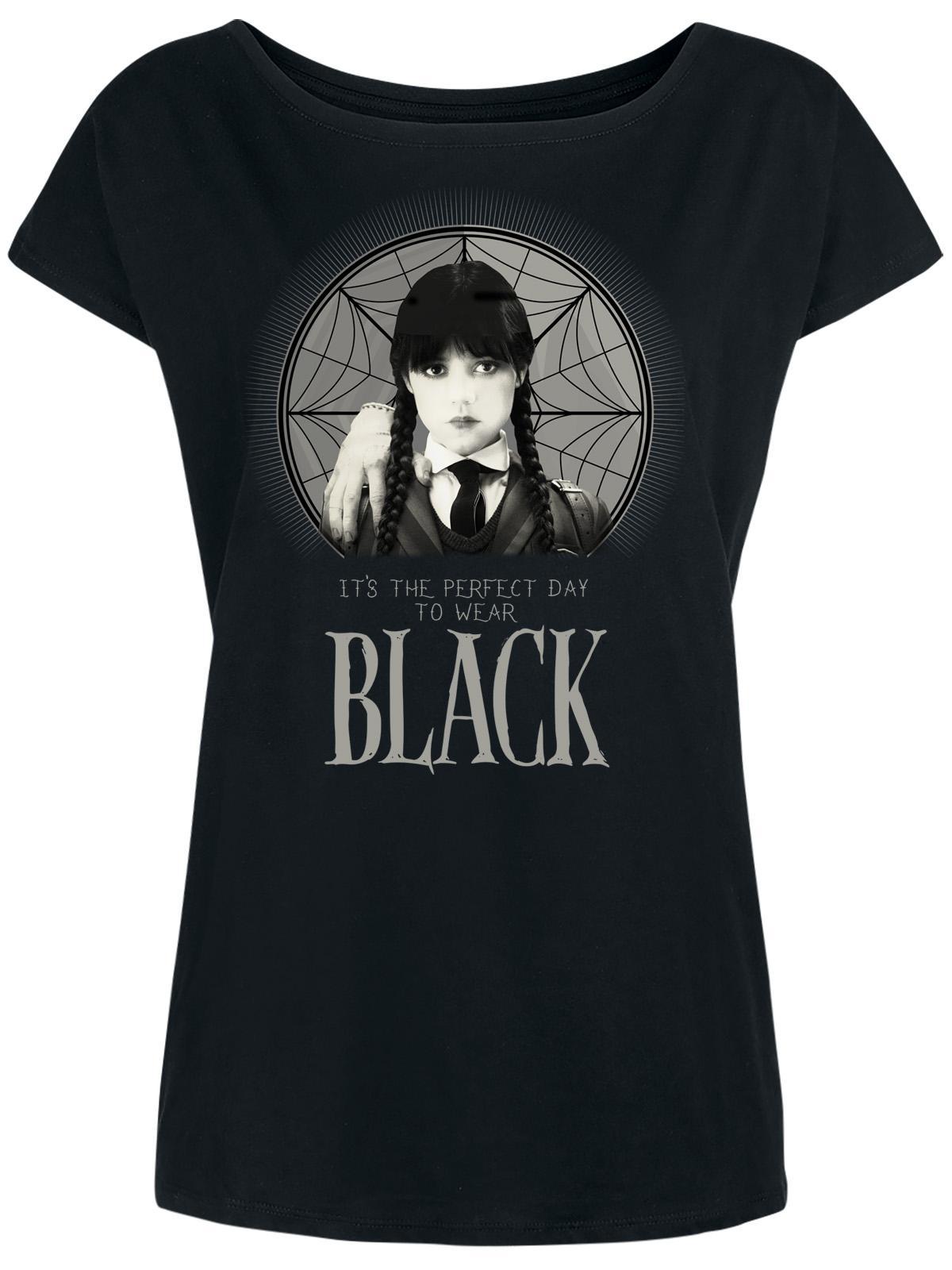 Wednesday The Blackest Heart Damen Loose-Shirt schwarz