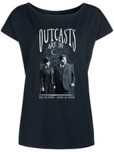 Wednesday Outcasts Are In Damen Loose-Shirt schwarz